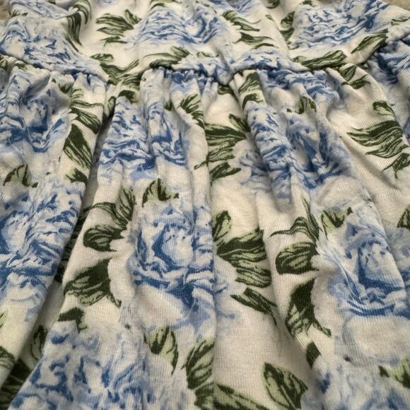 Kate Quinn Blue Floral Bodysuit - Size 3-6 months - Picture 3 of 4